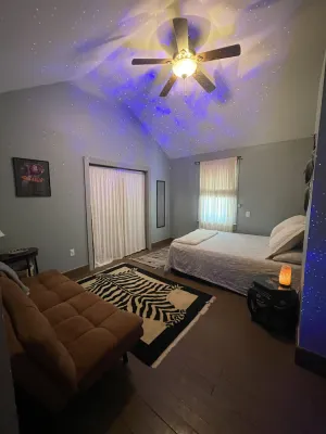Image of Full, private, artsy, cozy, creek-side home!
