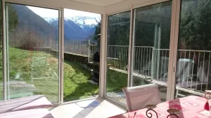 Image of Mountain house with stunning views of the peaks.
