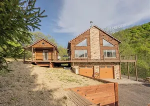 Image of Buffalo County Log Cabin w Guesthouse and pool