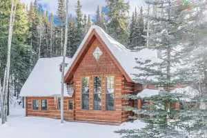 Image of 4BR Lux Log Home Just Off Slopes:  Hot Tub, Walk To Ski, 7 Beds
