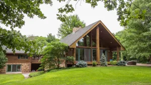 Image of Massive Private Family Log Cabin Lodge: Pool, Pickleball-Fun for All! 100+ acres