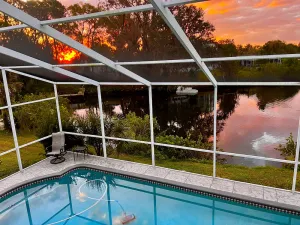 Image of Waterfront\/Kayak with Manatees\/Heated Pool\/Bikes\/Firepit\/Fish\/close to Beaches