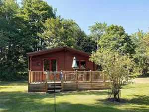 Image of A single storey lodge set in nine acres of countryside.