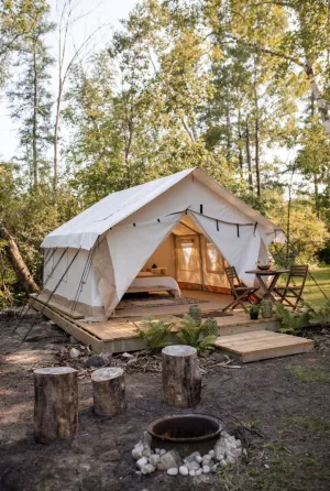 Image of Beautiful Tent at Camp Northern Lights!