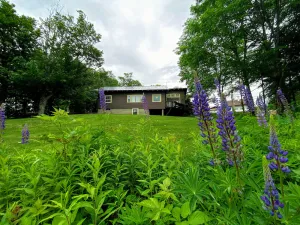 Image of Traditional Austrian Chalet at the base of Cannon Ski Area in Franconia Notch