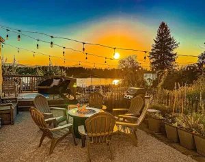 Image of Sunset Garden Retreat-Sea & Mountain View w\/ Sauna