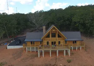 Image of The Heights Cabin, solid wood log cabin with awesome views