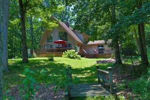 Image of The Redbud Cottage--Beach & Quiet. Lake Sara Waterfront & Wood Fires.