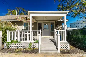 Image of 4 houses from the beach!  Belmar Rear East Cottage