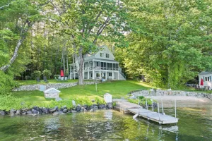 Image of Nostalgic Winter Harbor Wonderland on Lake Winnipesaukee Sleeps 16