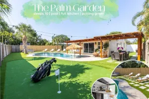 Image of The Palm Garden · Palm Beach Villa Retreat w Pool: Near Beach & Golf