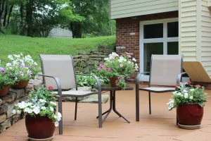 Image of LARGE Guest Suite w\/private entrance, deck, and firepit, Sleeps 4, 3 queen beds