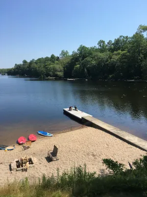 Image of Waterfront With It’s Own  Sandy Beach