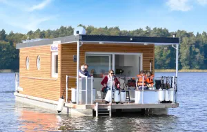Image of Lovely Ship In Rheinsberg Hafendorf