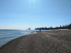 Image of Beachfront Lake Superior  TwelveMileRock.com