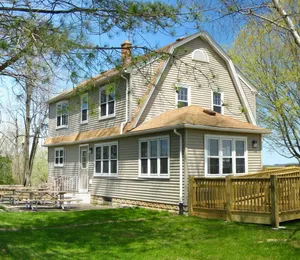Image of Beautiful Lake House on the Shores of Erler Lake.