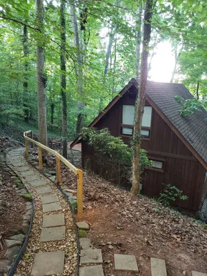 Image of Rustic Cedar Cabin On Lake Lanier with Private Dock