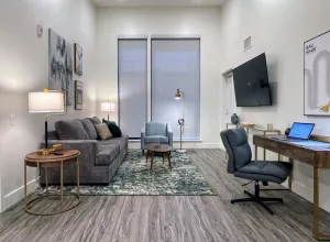Image of Bright & Sunny Top Floor • ADA Elevator • Walk Downtown • Garage • in-unit W\/D