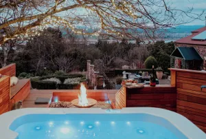 Image of Outdoor Spa and Sauna with Spectacular Views