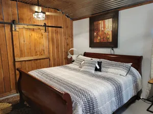 Image of Modern Style Cabin with deck to watch ranch animal