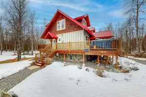 Image of Beautiful cabin with woodstove & firepit, near outdoor recreation