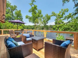 Image of Waterfront on Lake Talquin - Near FSU - Stunning Views - 2 Story Deck - Fire Pit - Fast 1000 mbps Internet - 3 min from Boat Ramp