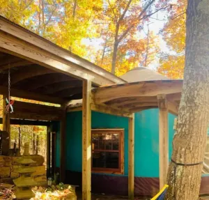 Image of Three-story Blue Ridge Yurt getaway