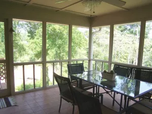 Image of \"Where Fun And Luxury Mingle\" Hot Tub, Tiki Bar, Quiet Cove on the water