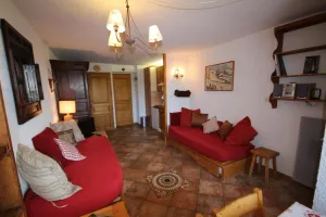 Image of 150m from resort center, Ground floor, view panoramic, terrace, tv, ski locker, 29m², Les Saisies