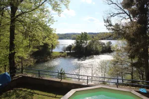 Image of house discreet nature chalet calm and peaceful swimming pool lake fishing