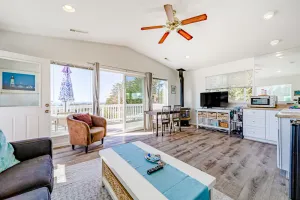 Image of Perfect Escape Near the Beach W\/ Fast WiFi, Kitchenette, Large Deck & Ocean View
