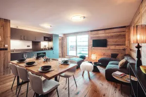 Image of Appartement T2 de Standing Neuf 6-8 personnes avec Balcon et Jardinet au Pied des Pistes à Combloux