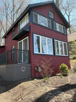 Image of Sunny Side Up, a Four Season Lakefront Retreat with Dock on Findley Lake.