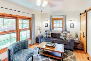 Image of Modern duplex with gas fireplace, free WiFi, & walkable downtown location