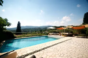 Image of Calm hilltop villa with pool near golf 3500sqm garden AC