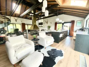 Image of Beautiful Chalet on the piste in Swiss Alps