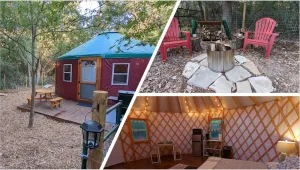 Image of Private Yurt with AC & Heating.