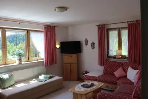 Image of Ferienwohnung 2-4 Personen, ca. 65 qm, 1 Schlafzimmer, Wohnzimmer, Küche mit Essecke, Balkon