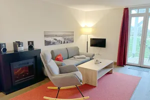 Image of Hübsche, Strandnahe Ferienwohnung mit Eigener Sauna und Terrasse mit Strandkorb