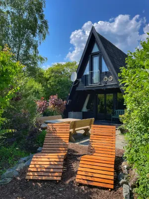 Image of Zur Bergeshöhe - Beautiful wooden house right on the edge of the forest in Frenkhausen