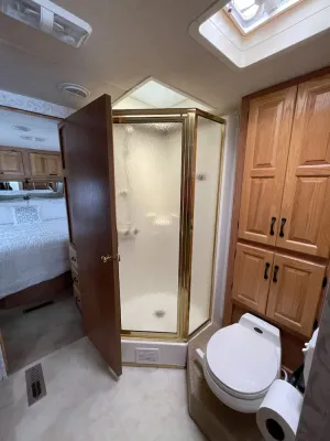 Image of 1-bedroom Class A RV, in a quiet setting ideal for couples