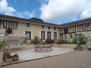 Image of à Dassabet, a gite with garden, patio and swimming pool in rural setting