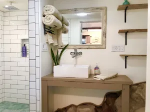 Image of Unique Studio With Bathroom Built Into The Rocks. Dog friendly🐾 & Fire Pit