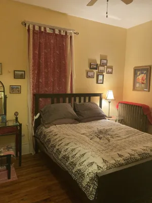 Image of Private room in shared home with full kitchen, living room, and yoga space.