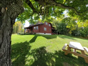 Image of Large Cozy Log Cabin Overlooking Black Mountain - Storyland Minutes Away