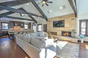 Image of Exceptional Creekside Retreat on 15 Acres w\/Stunning Views, Hot Tub& Near Skiing