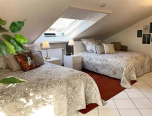 Image of Spacious, quiet, A\/C , Espresso machine, 2 queen beds, 50” Netflix TV,