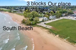 Image of Beach Lake House walking disance to lake Close to Downtown\n & South Pier\n4BR 2BA