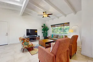 Image of Contemporary house with pool, spa, firepit, gas grill, W\/D, & central AC