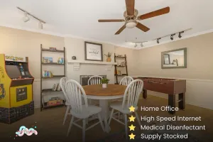 Image of Family Game House with Arcade Cabinet and Foosball